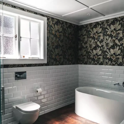 Decorative bathroom renovation